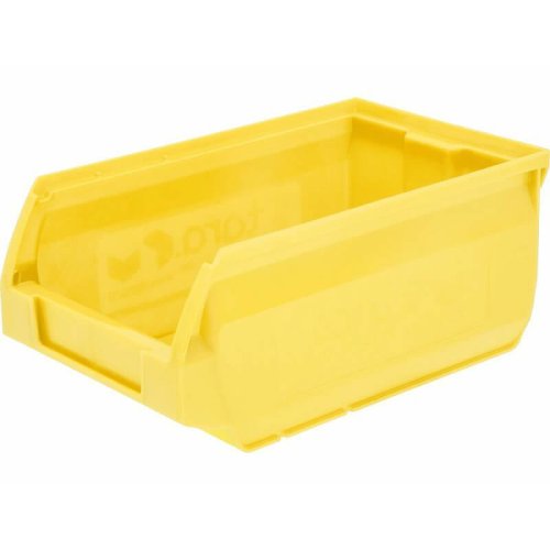 Пластиковый лоток для склада Sanremo, желтый, сплошной (170х105х75)