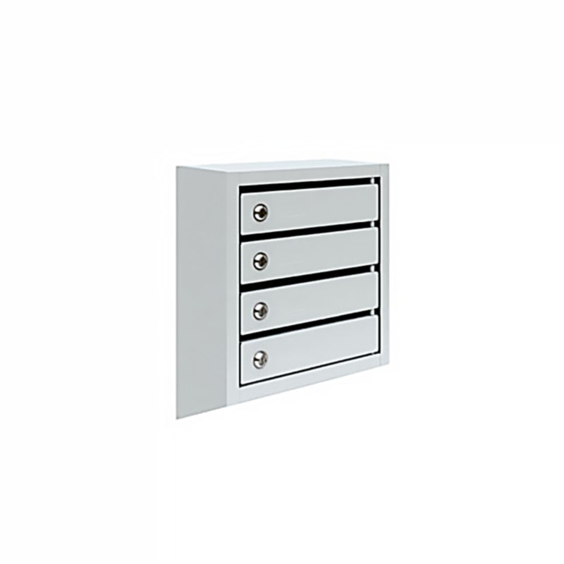 Металлический четырехсекционный почтовый ящик ПМ-4 (500x385x195)