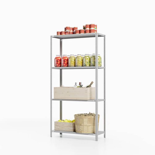 Стеллаж для погреба ТС Лайт, 1500x700x400 мм. Полки: 4 шт. металл (ТС 15070440)