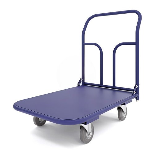 Тележка платформенная ТП 8 (г/п 550 кг, 1000x700 мм, колеса серая резина 200 мм)