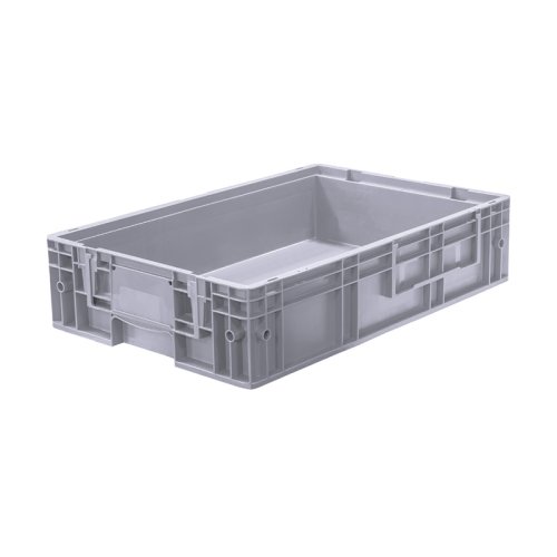 Пластиковый контейнер KLT 6415 универсальный серый, сплошной,  594х396х148 мм