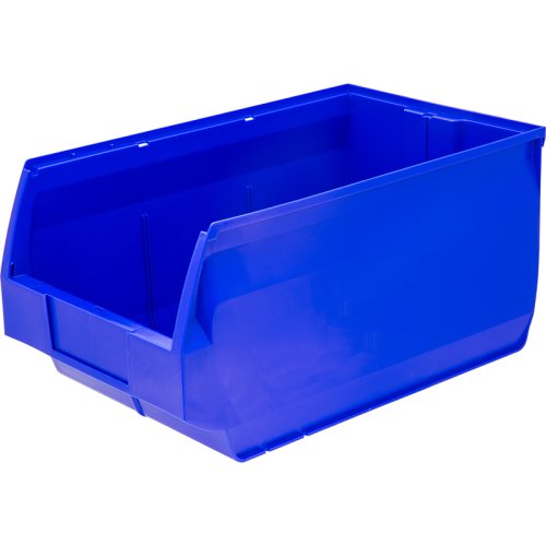 Пластиковый лоток для склада Verona, синий, сплошной (250х150х130)