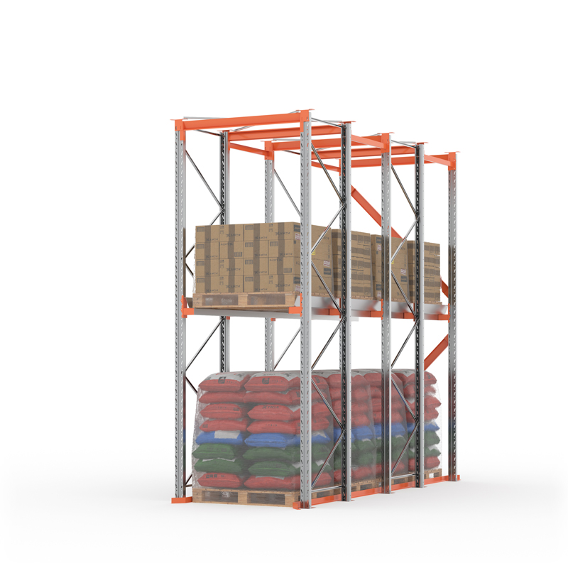 Стеллаж набивной паллетный 4000х4200х1050 (85.1.5). Ярусы: пол+1