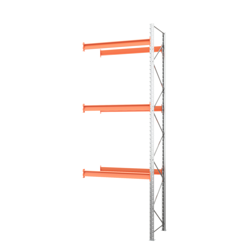 Секция приставная стеллажа металлического паллетного 5000х1800х1100 мм (100.1.5). Ярусы: пол+3