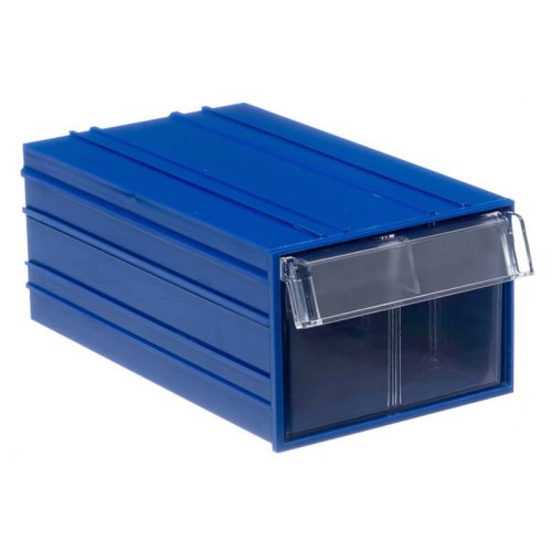 Пластиковый короб С-2 синий/прозрачный (140х232х100)