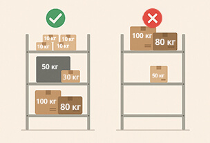 Как работает нагрузка на стеллаж: реальные расчеты для вашей безопасности