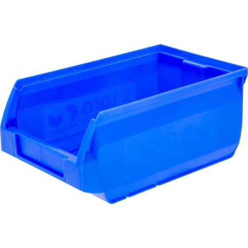 Пластиковый лоток для склада Sanremo, синий, сплошной (170х105х75)