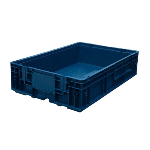 Пластиковый контейнер KLT 6415 универсальный синий, сплошной,  594х396х148 мм