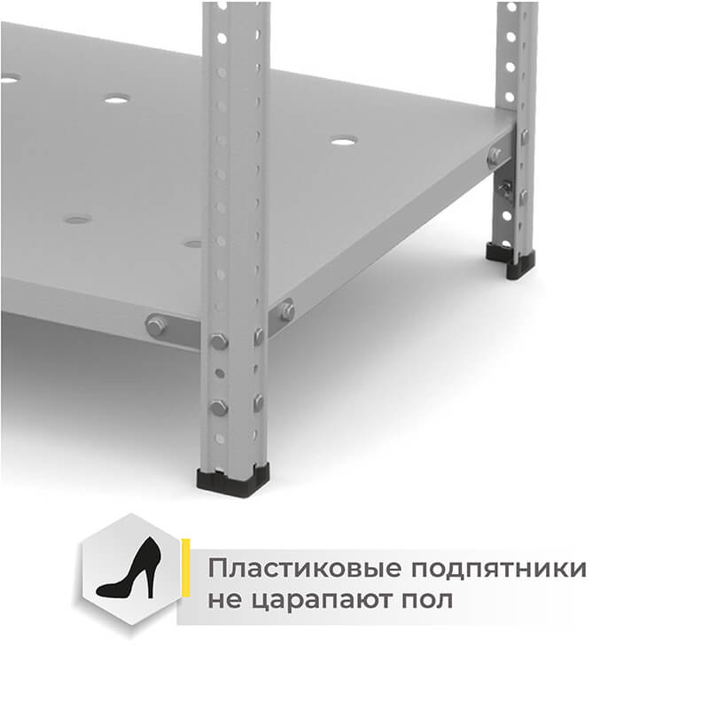 Система хранения для ПВЗ Яндекс (1+2) ТС Лайт, 2000х1000х400 мм, 5 полок – изображение №5