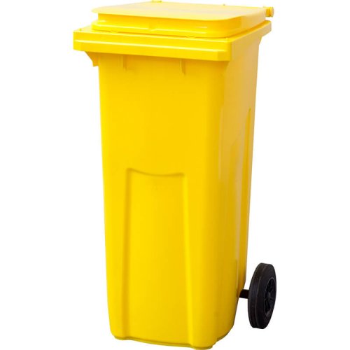 Мусорный контейнер п/э МКТ-120 желтый (120 л)