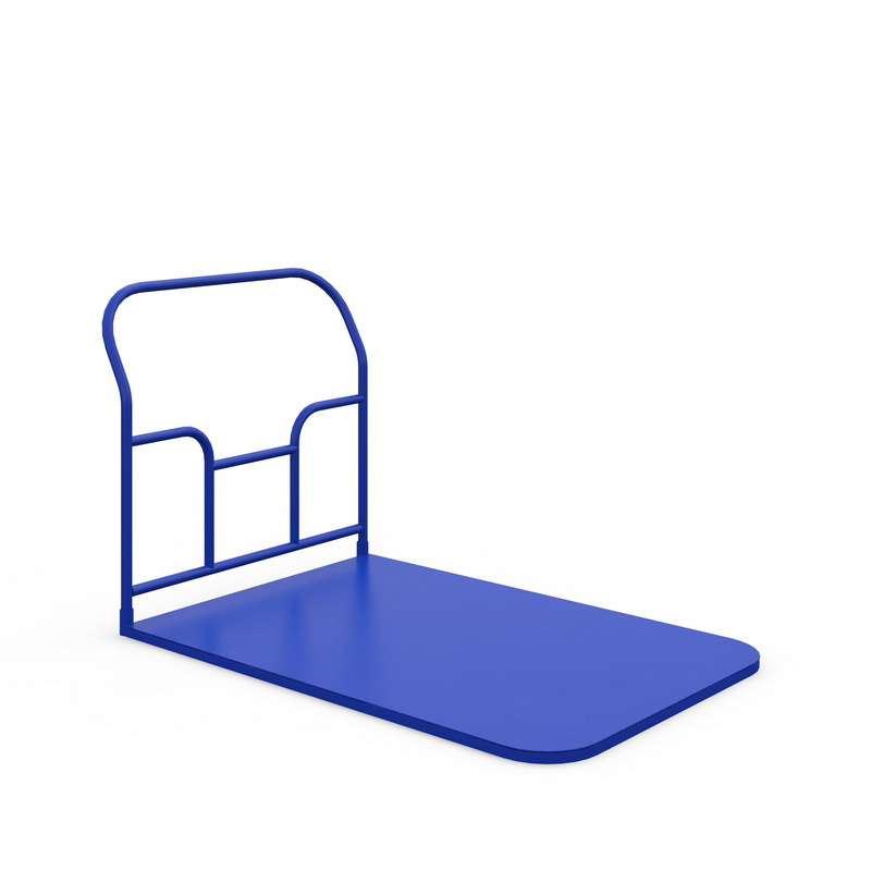 Платформенная тележка ТПСР 1 М3 (450 кг, 800x500 мм, колеса черая резина 160 мм, складная ручка)