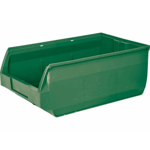 Пластиковый лоток для склада Palermo, зеленый, сплошной (500х310х200)