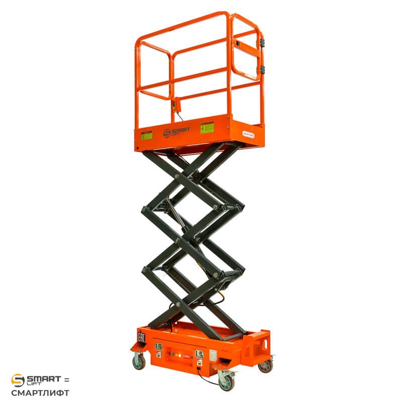 Подъемник ножничный несамоходный SJY-0.3-3 (AC&DC; 300 кг; 3 м) СМАРТЛИФТ (SMARTLIFT) / СМАРТ (SMART) – изображение №5