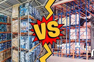 Какие паллетные стеллажи выбрать: стандартные или двойной глубины?