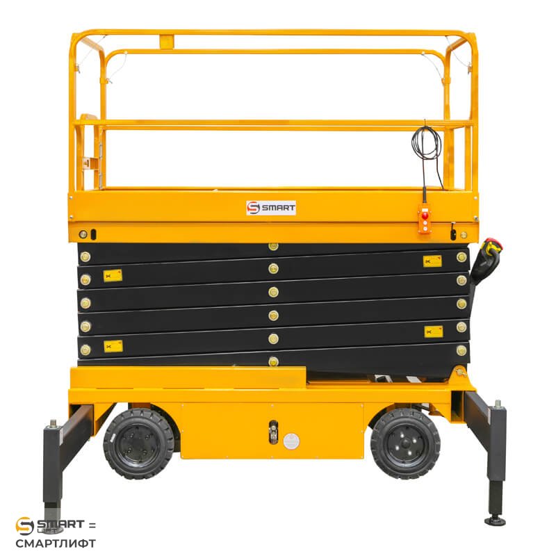 Подъемник ножничный самоходный SJY-0.5-9A (500 кг; 9 м) СМАРТЛИФТ (SMARTLIFT) / СМАРТ (SMART) – изображение №4