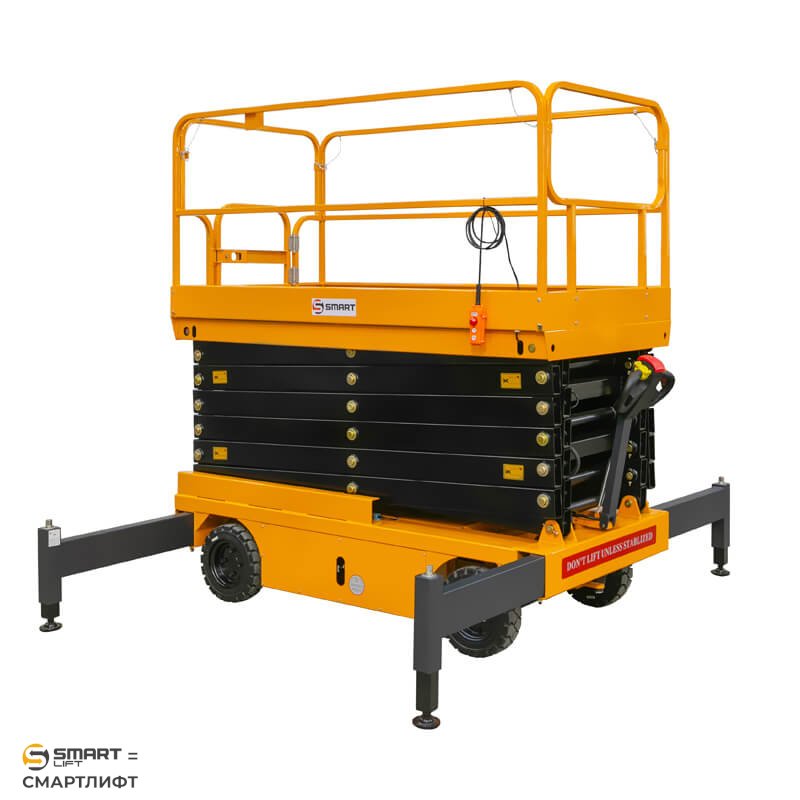 Подъемник ножничный самоходный SJY-0.5-9A (500 кг; 9 м) СМАРТЛИФТ (SMARTLIFT) / СМАРТ (SMART)