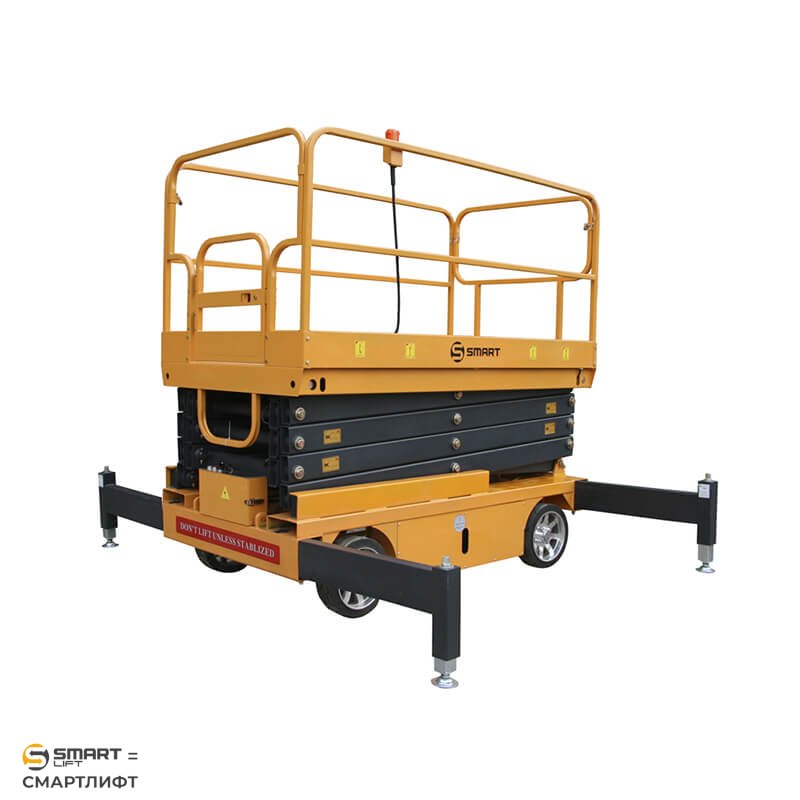 Подъемник ножничный несамоходный SJY-0.5-12 (380В; 500 кг; 12 м) СМАРТЛИФТ (SMARTLIFT) / СМАРТ (SMART) – изображение №2