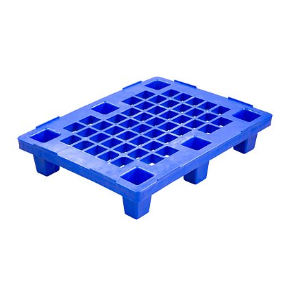 Поддон пластиковый IR 680 (300/700кг, 800x600x155, перфорированный на ножках, окрашенный, синий)