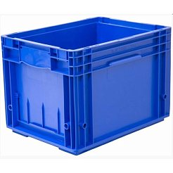 Пластиковый контейнер RL-KLT 4280 универсальный, стенки сплошные, дно с отверстиями 396х297х280