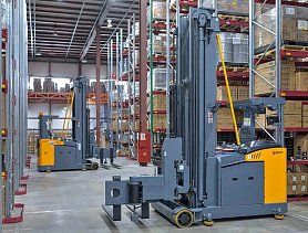 Узкопроходные ричтраки: новые стандарты эффективности и плотности хранения