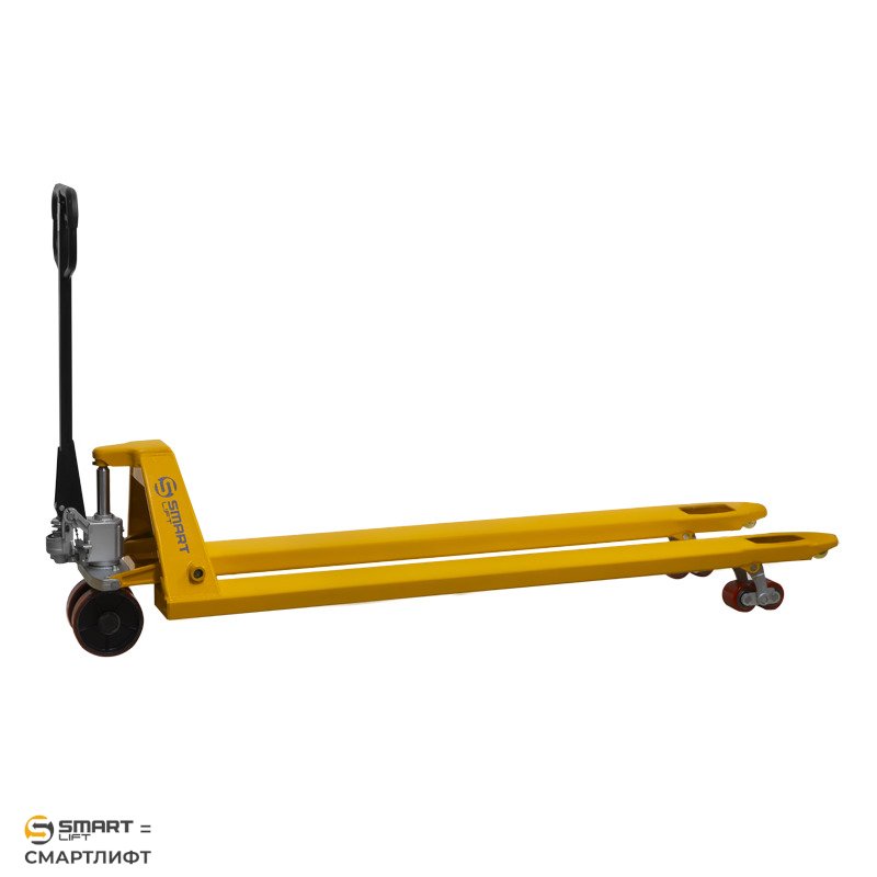 Гидравлическая тележка (рохля) SD-L (AC25, г/п 2500 кг, 1800x550 мм, PDP, длинновильная) СМАРТЛИФТ (SMARTLIFT) / СМАРТ (SMART)