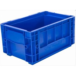 Пластиковый контейнер RL-KLT 3147 универсальный, стенки сплошные, дно с отверстиями 297х198х148