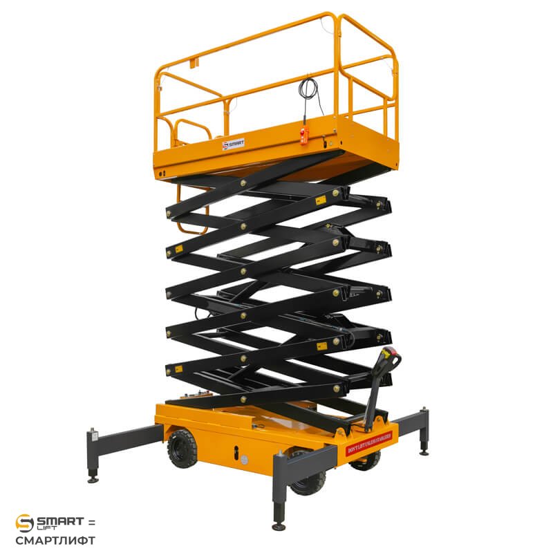 Подъемник ножничный самоходный SJY-0.5-9A (500 кг; 9 м) СМАРТЛИФТ (SMARTLIFT) / СМАРТ (SMART) – изображение №2
